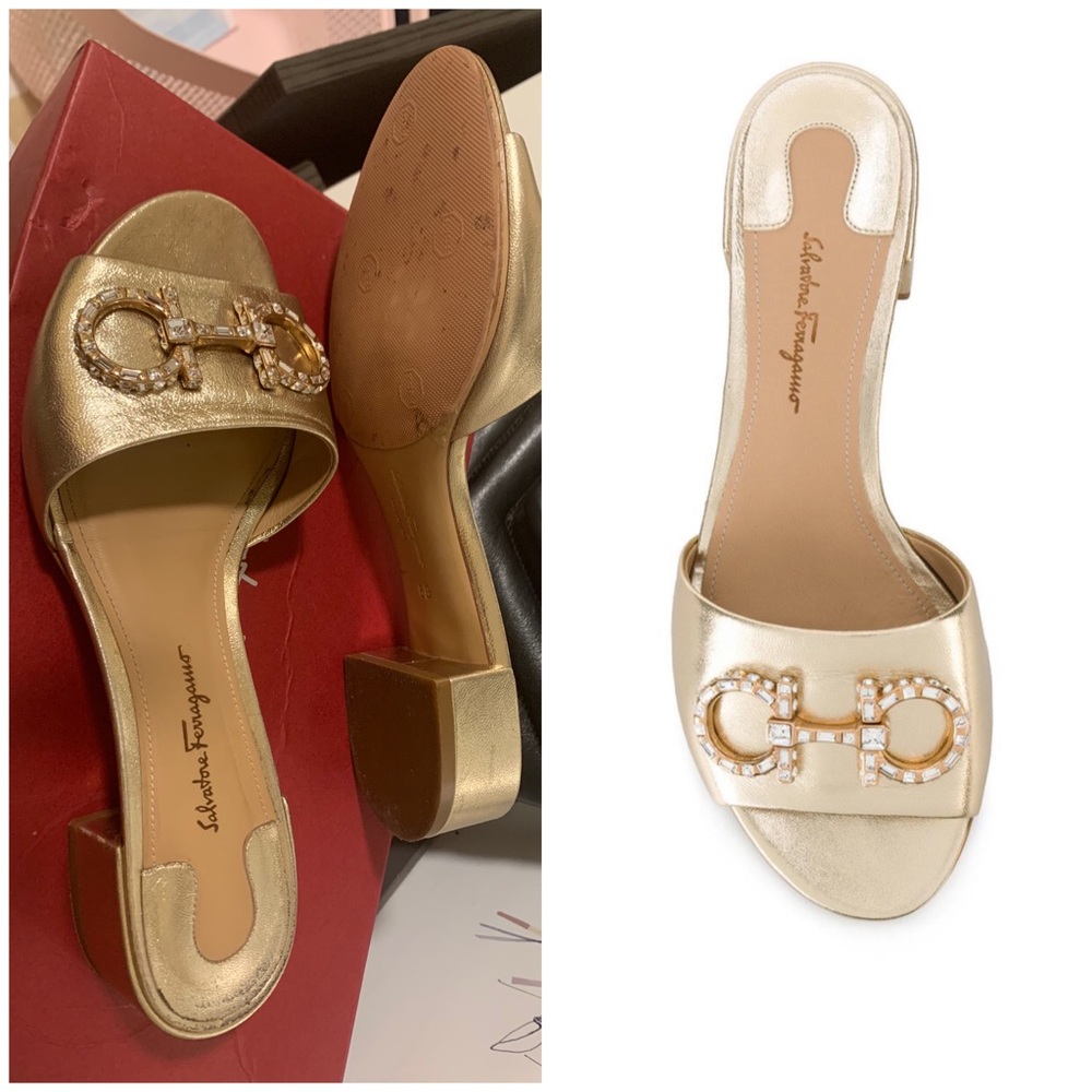 $575 SALVATORE FERRAGAMO sandal size 6B